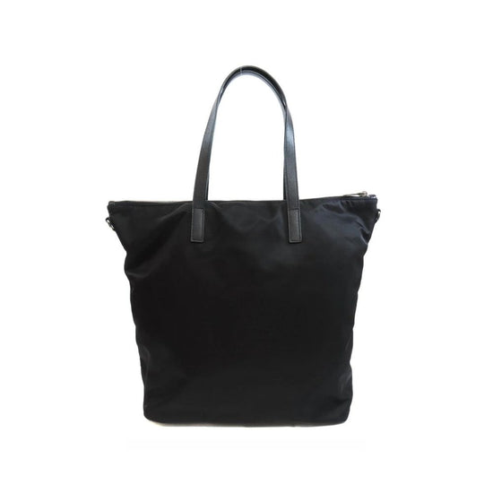 Prada Black Nylon Tote Bag - Side view
