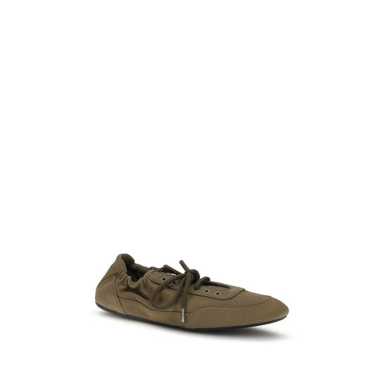 Prada Bicolor Cotton Athletic Sneakers - Side view