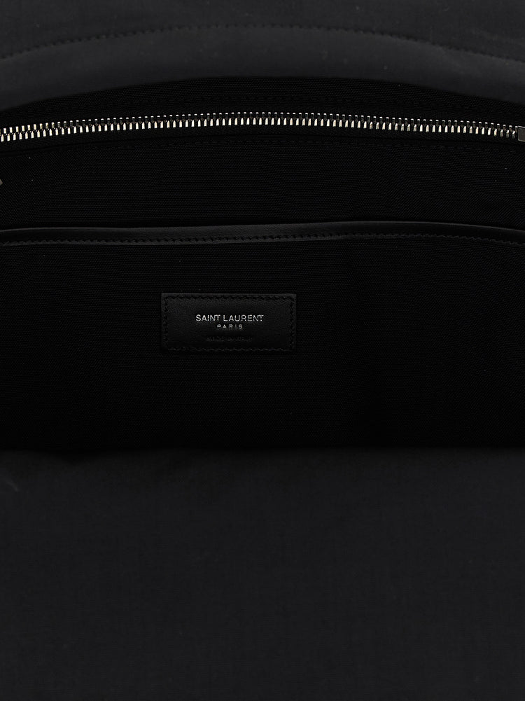 Saint Laurent Black Polyamide Backpack (Ref. SA317886BM) - Detail view