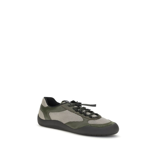 Prada Bicolor Polyester Athletic Sneakers - Side view