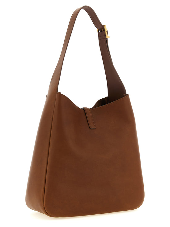 Saint Laurent Brown Calfskin Shoulder Bag (Ref. SA333705BM) - Side view