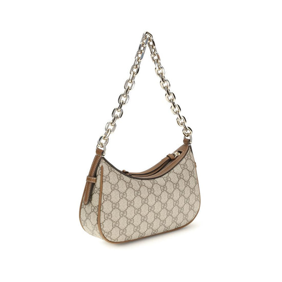 Gucci Beige Fabric Handbag - AW26 24×16.5cm - Side view