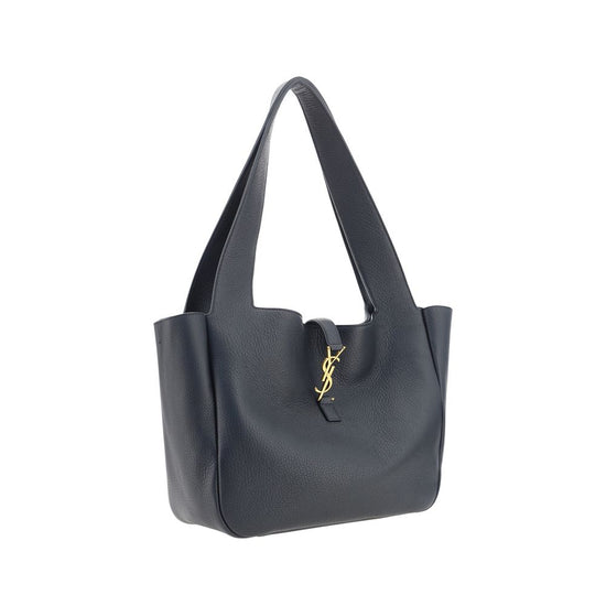 Saint Laurent Black Calf Leather Shoulder Bag - AW26 50x28cm - Side view