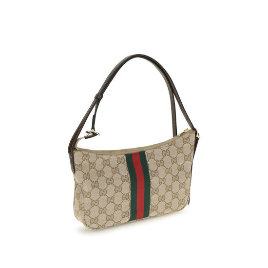 Gucci Beige Polyester Shoulder Bag - AW26 22x13cm - Side view