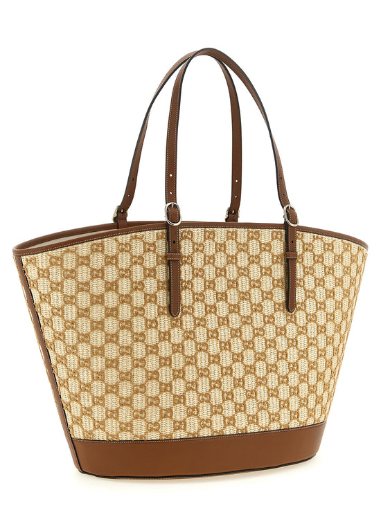Gucci Brown Cotton Handbag - Side view
