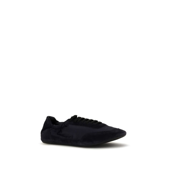 Prada Blue Rubber Athletic Sneakers - Side view