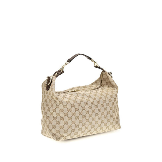 Gucci Beige Fabric Shoulder Bag - Side view