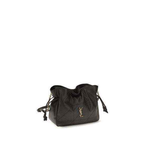 Saint Laurent Black Lamb Ovis Aries Clutch Bag
