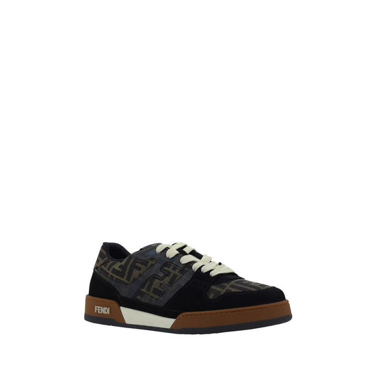 Fendi Match Jacquard Sneakers - Side view