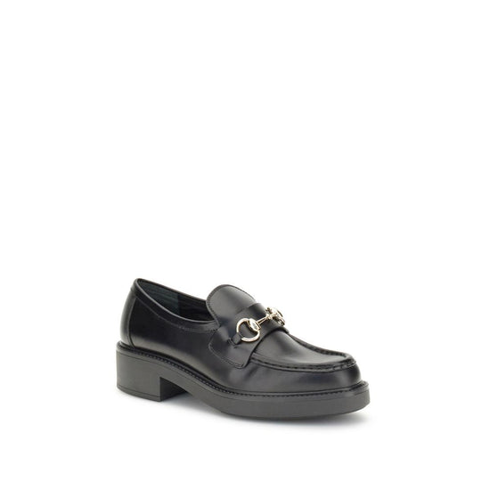 Gucci Black Calf Leather Slip On Loafers - AW25 - Side view