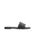 Bottega Veneta Black Lamb Leather Mules (Ref. BO8990326194388) - Front view