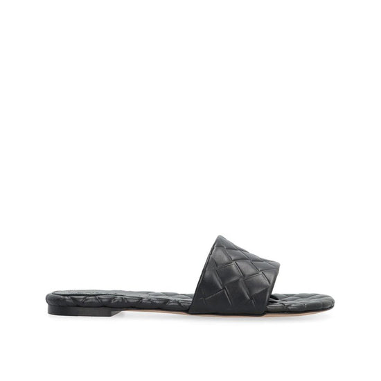 Bottega Veneta Black Lamb Leather Mules (Ref. BO8990326194388) - Front view