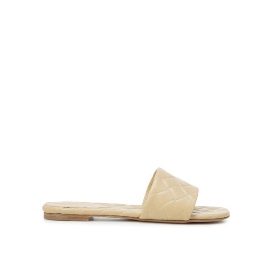 Bottega Veneta Beige Lamb Leather Sandals - Front view