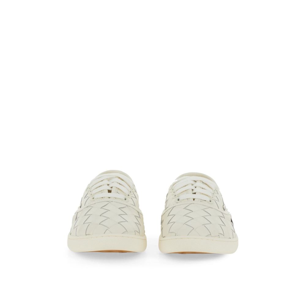 Bottega Veneta White Calfskin Sneakers - Detail view