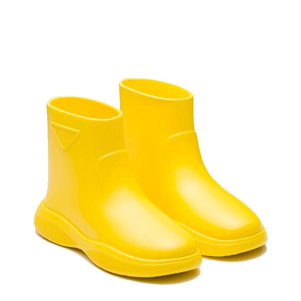 Prada Bicolor Rubber Rain Boots (Ref. PR8990024728788) - Side view