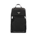 Prada Black Recycled Polyamide Backpack - Front view