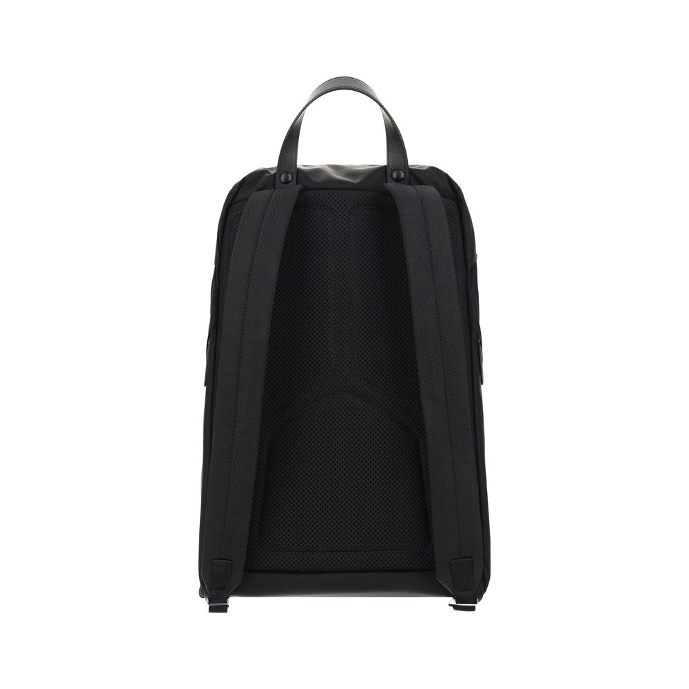 Prada Black Recycled Polyamide Backpack - Back view