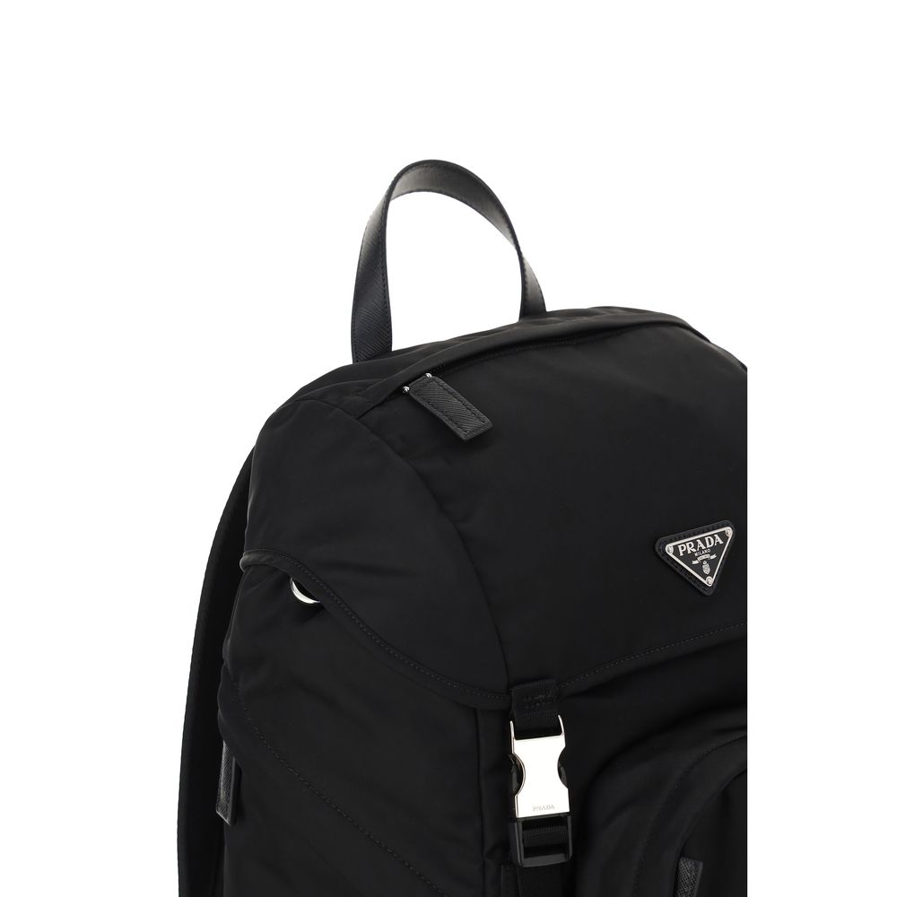 Prada Black Recycled Polyamide Backpack - Detail view