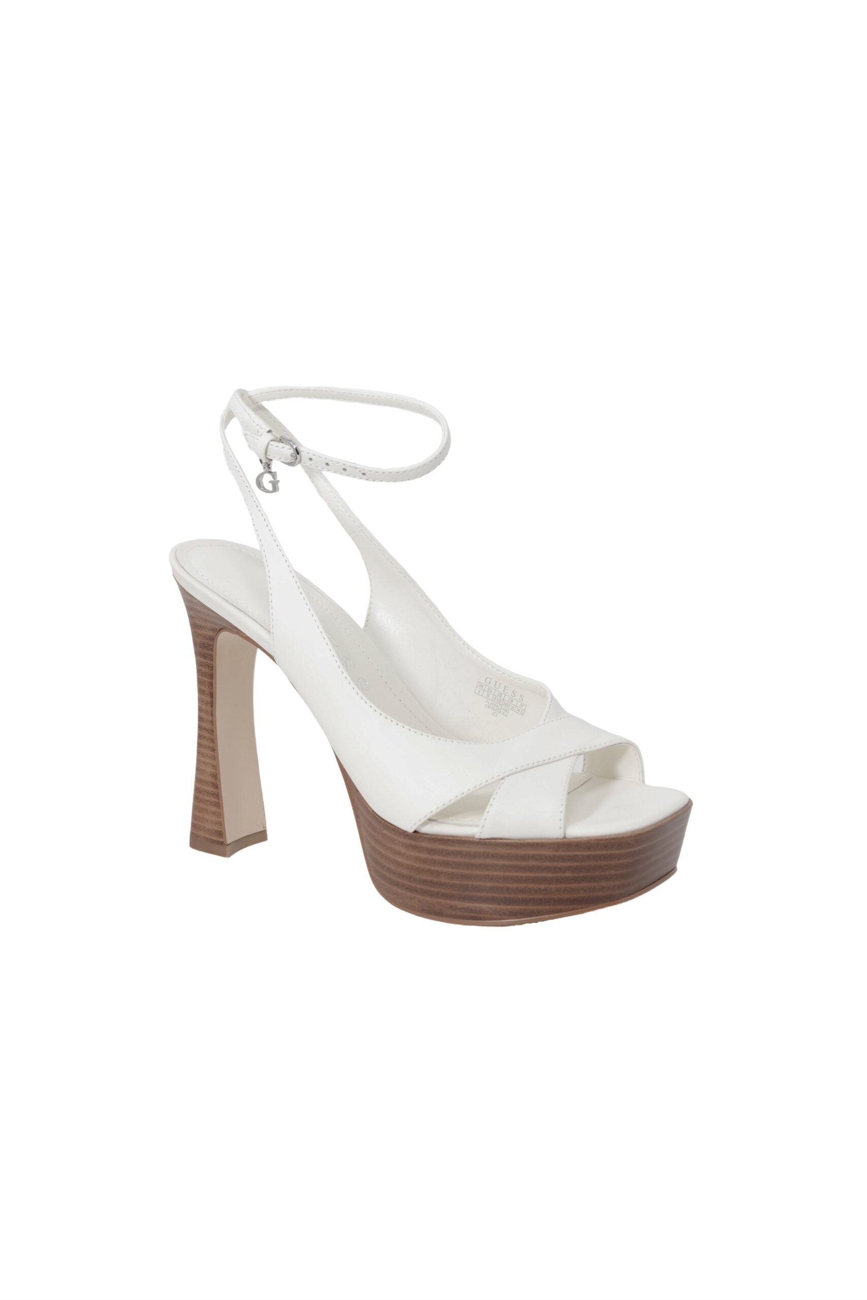 Guess Beige Other Fibres Platform Sandals - Side view