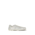 Prada White Fabric Low Top Sneakers - SS26 - Front view