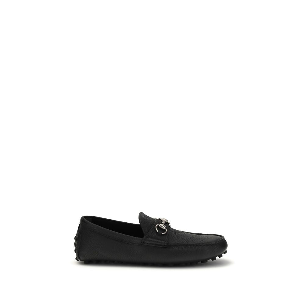 Gucci Black Calf Leather Slip On Loafers - AW26 (Ref. GU765859AADQ41000) - Front view