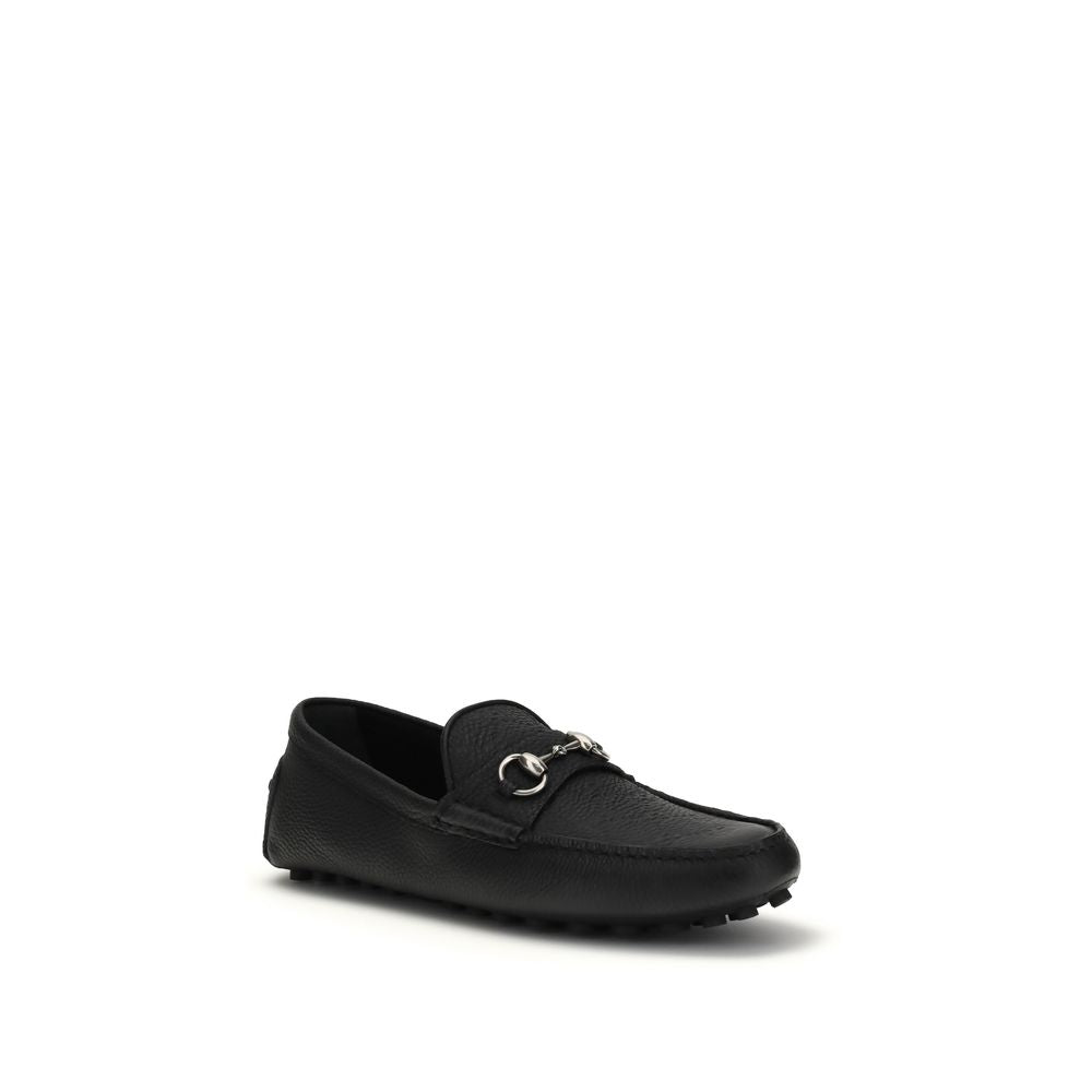 Gucci Black Calf Leather Slip On Loafers - AW26 (Ref. GU765859AADQ41000) - Side view