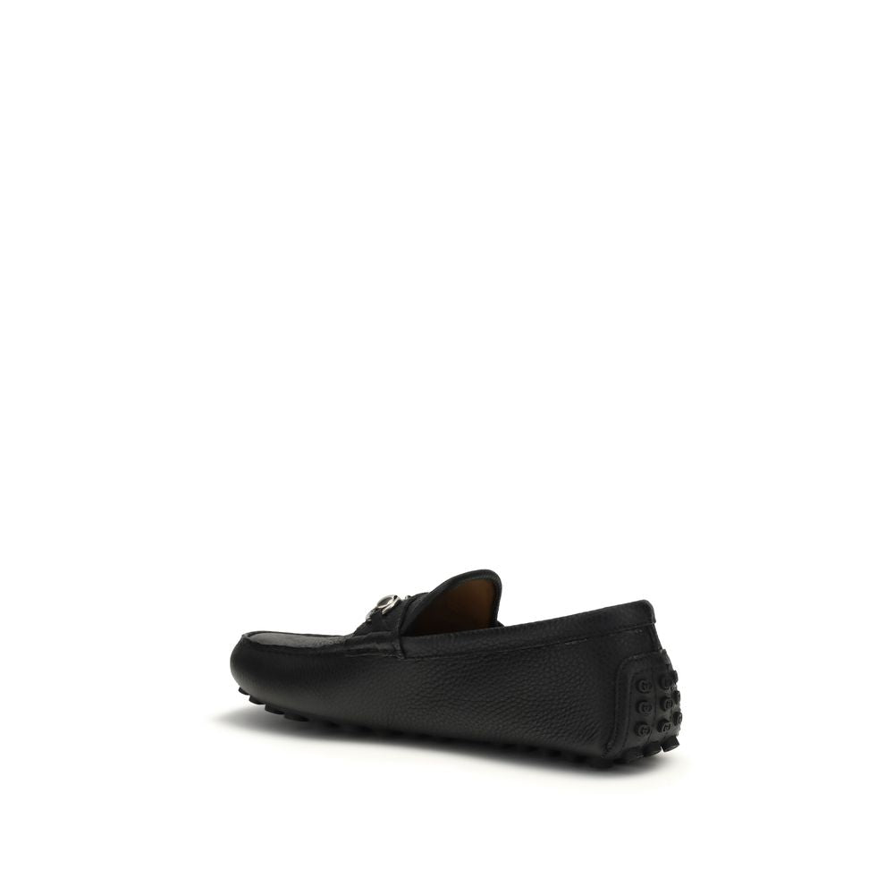 Gucci Black Calf Leather Slip On Loafers - AW26 (Ref. GU765859AADQ41000) - Back view