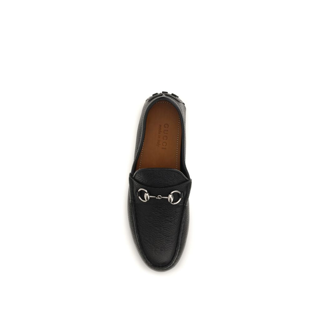 Gucci Black Calf Leather Slip On Loafers - AW26 (Ref. GU765859AADQ41000) - Detail view