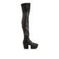 Prada Black Calfskin Over The Knee - Front view