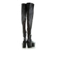 Prada Black Calfskin Over The Knee - Back view