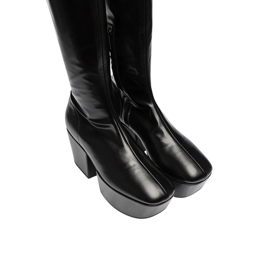 Prada Black Calfskin Over The Knee - Detail view