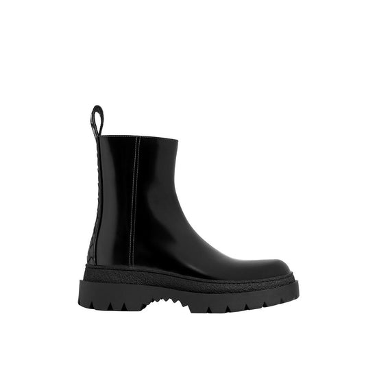 Bottega Veneta Black Calfskin Chelsea Boots (Ref. BO8990326522068) - Front view