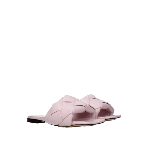 Bottega Veneta Multicolor Calfskin Flat Sandals - Side view