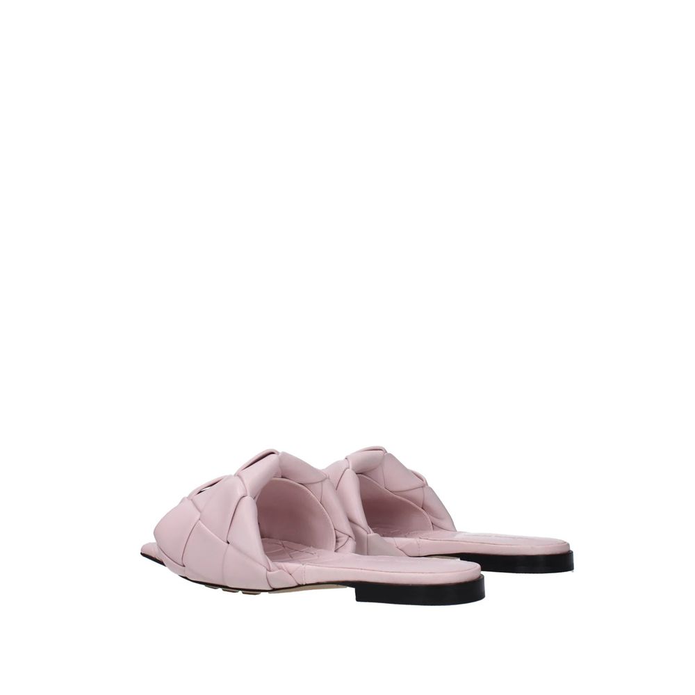 Bottega Veneta Multicolor Calfskin Flat Sandals - Back view