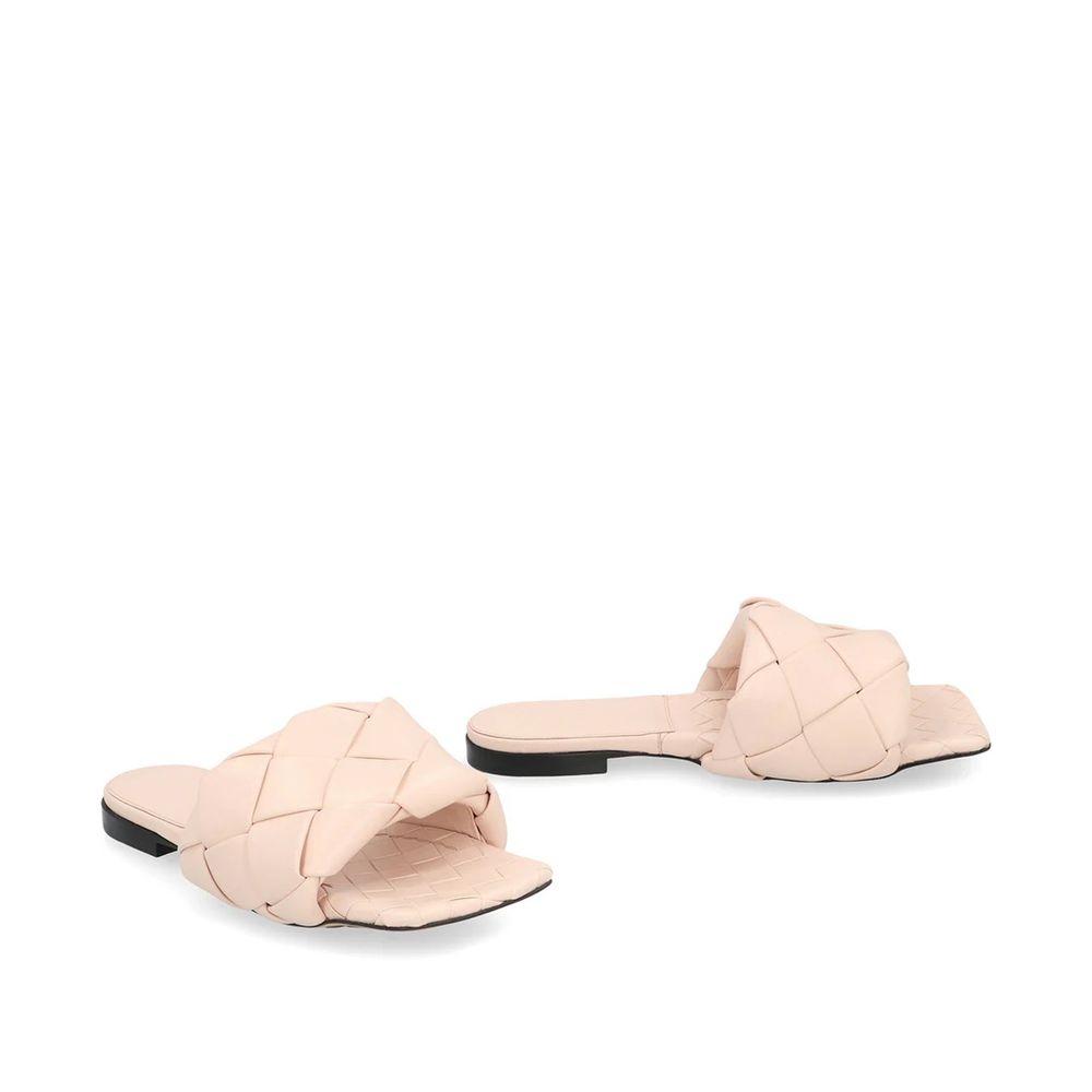 Bottega Veneta Multicolor Leather Flat Sandals - Side view