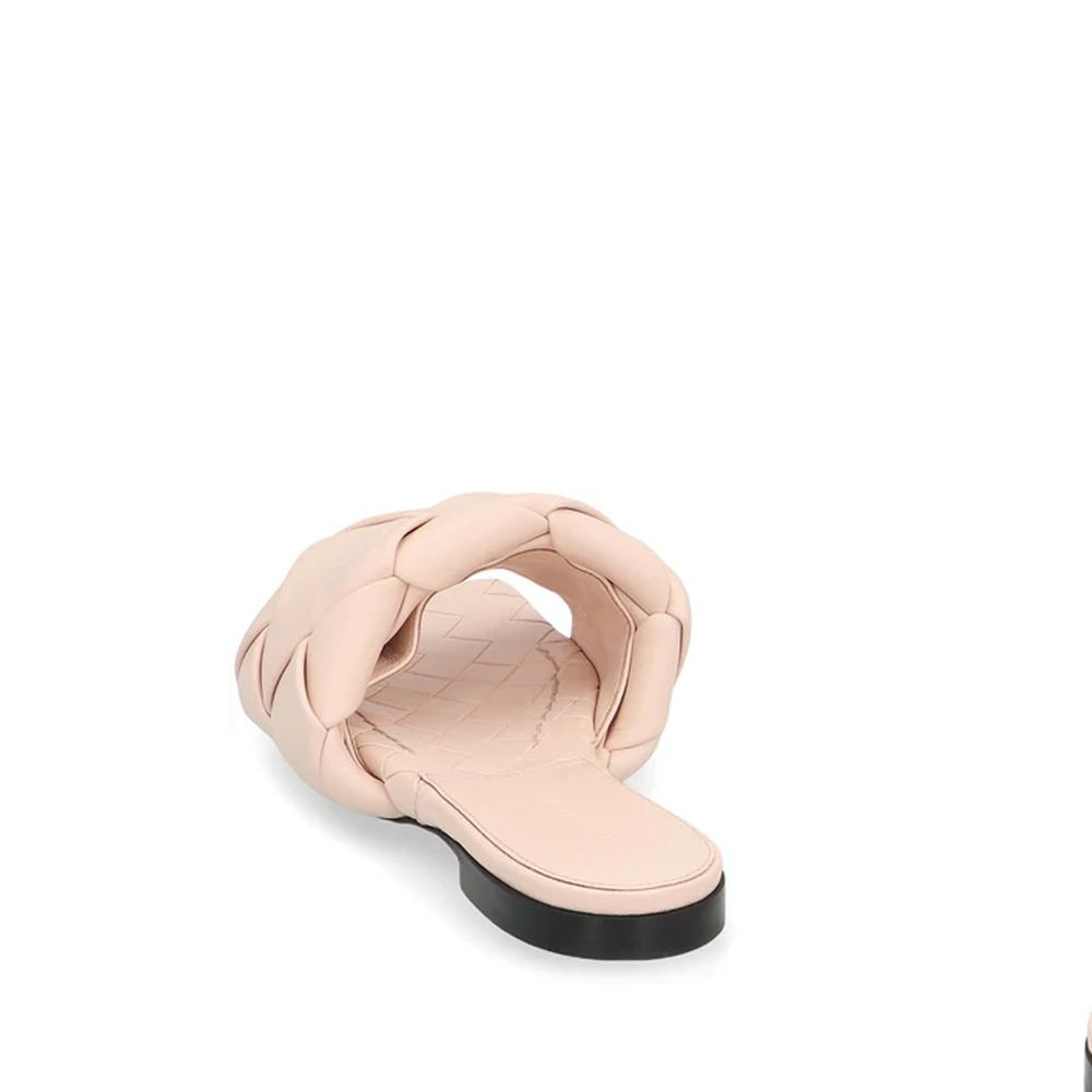 Bottega Veneta Multicolor Leather Flat Sandals - Back view