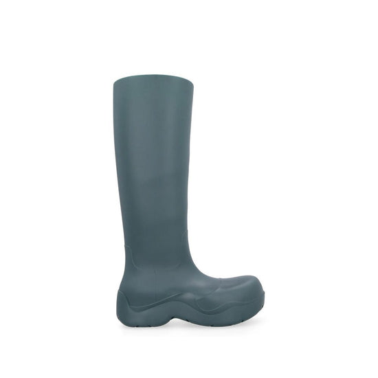 Bottega Veneta Bicolor Rubber Rain Boots - Front view