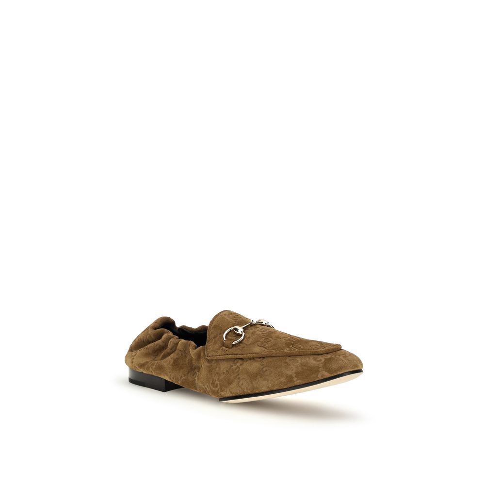 Gucci Brown Calf Leather Slip On Loafers - SS26 (Ref. GU854414AADWE2118) - Side view