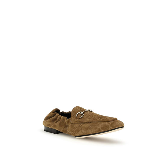 Gucci Brown Calf Leather Slip On Loafers - SS26 (Ref. GU854414AADWE2118)