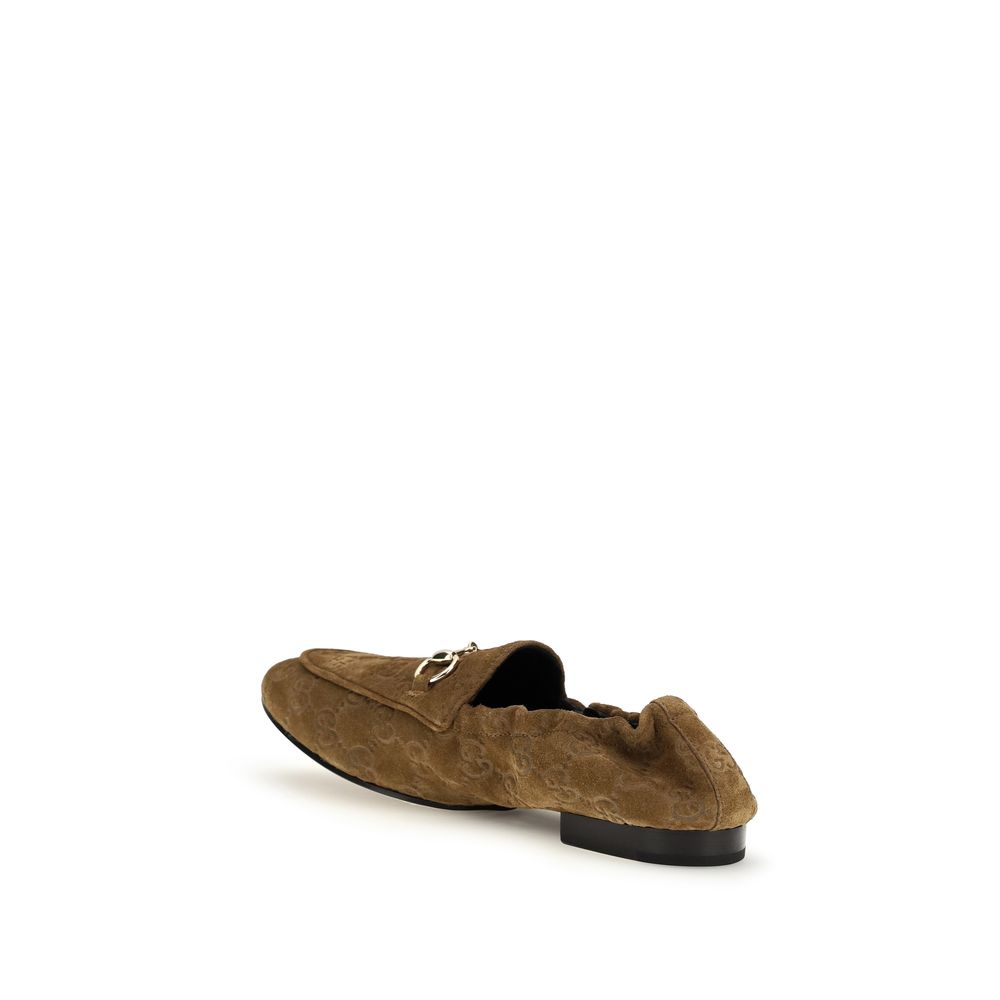 Gucci Brown Calf Leather Slip On Loafers - SS26 (Ref. GU854414AADWE2118) - Back view