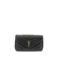 Saint Laurent Black Lamb Shoulder Bag - AW26 32x22cm - Front view