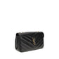 Saint Laurent Black Lamb Shoulder Bag - AW26 32x22cm - Side view