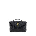 Saint Laurent Black Lamb Shoulder Bag - AW26 23×15.5cm - Front view