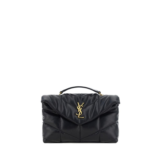 Saint Laurent Black Lamb Shoulder Bag - AW26 23×15.5cm - Front view