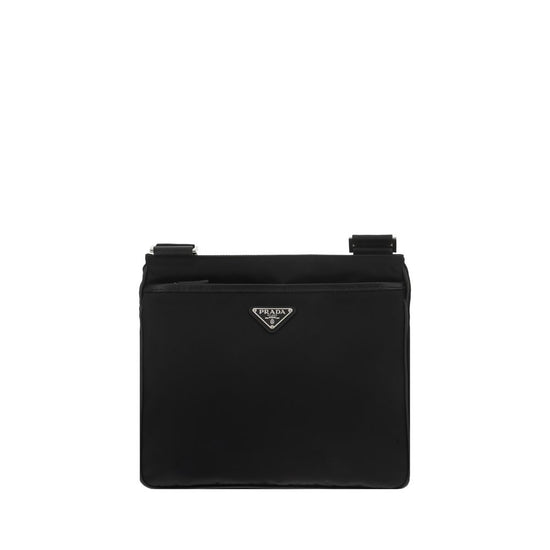 Prada Black Nylon Shoulder Bag - AW26 28x25cm - Front view