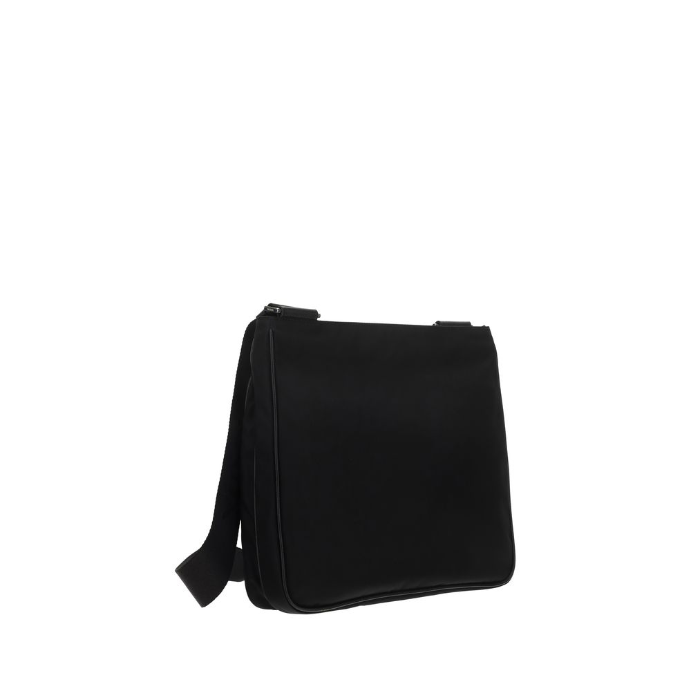 Prada Black Nylon Shoulder Bag - AW26 28x25cm - Back view
