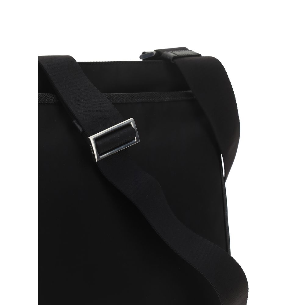 Prada Black Nylon Shoulder Bag - AW26 28x25cm - Detail view