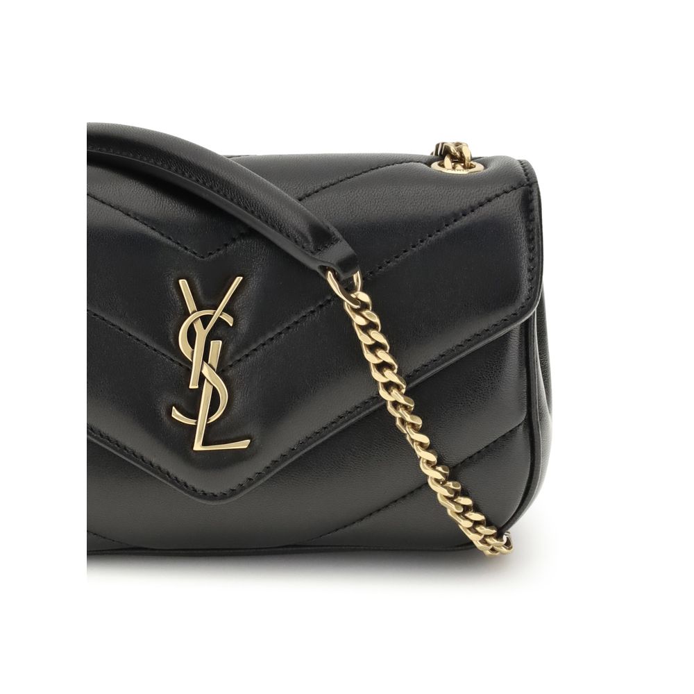 Saint Laurent Black Lamb Shoulder Bag - AW26 20x12cm (Ref. SA821749AAEAX1000BB) - Detail view