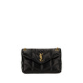Saint Laurent Black Lamb Shoulder Bag - AW26 29x17cm - Front view