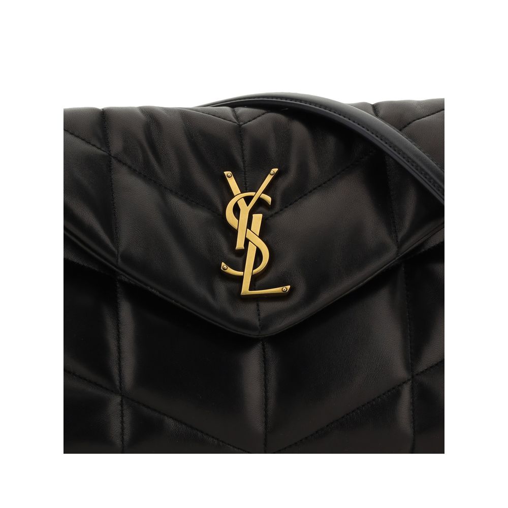 Saint Laurent Black Lamb Shoulder Bag - AW26 29x17cm - Detail view